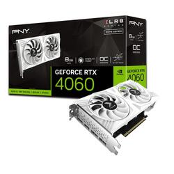 PNY GeForce RTX 4060 OC XLR8 VERTO DF White Edition 8GB GDDR6X Graphics Card