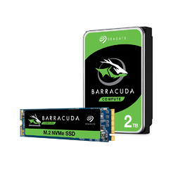 Seagate Gaming Combo: Barracuda 510 1TB NVMe M.2 SSD + 2TB Hard Drive